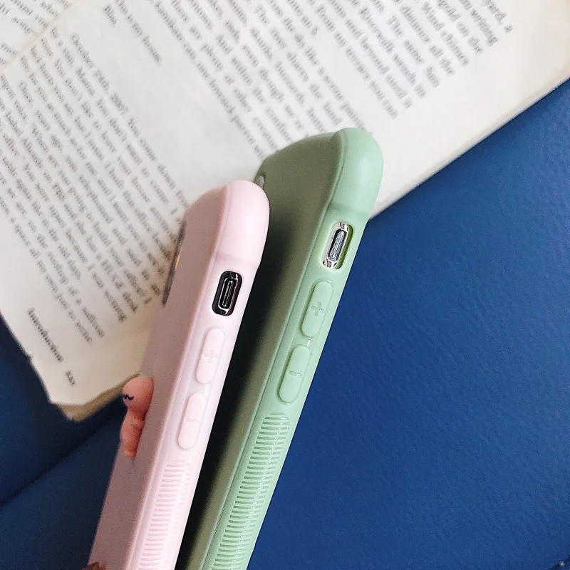 From Jenny стерео из мультфильма «Мой Маленький Динозавр для iPhone x xr xs max 6 6s 7 8 плюс матовый Силиконовый чехол для телефона мягкий защитный чехол