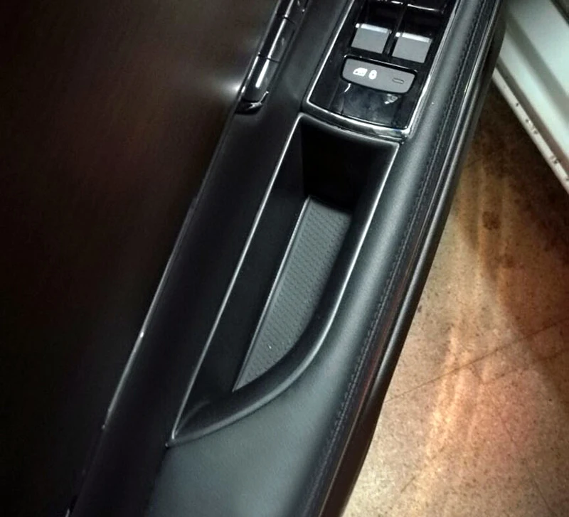 Ящик для хранения передней и задней двери Jaguar XJ X351 2010 2019 черный ящик боковых