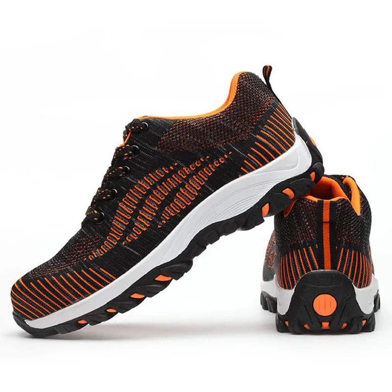 

2019 Work Safety Shoes Men Boots Breathable Work Shoes Anti-puncture Safety Boots Steel Toe Work Boots Male Shoes Adult Sneaker