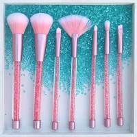 7pcs pro beginners makeup brushes set for blush powder foundation eyeshadow