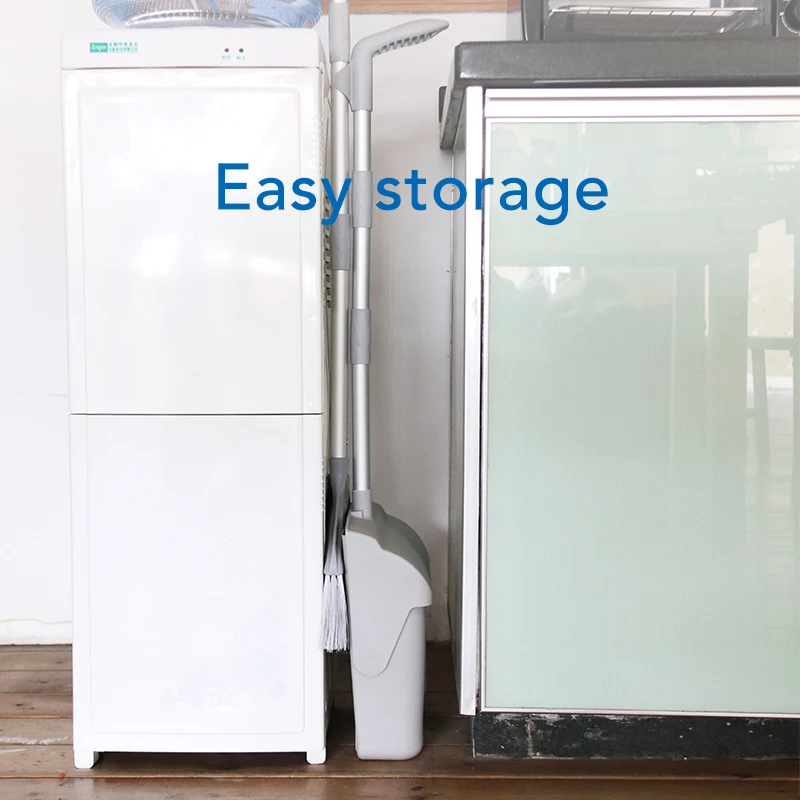 Пластиковый набор для метлы и совка складной ветрозащитный пылезащитный поддон