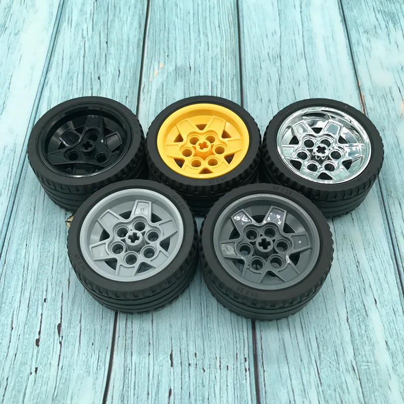 2 шт./лот 41897 шина 56x28 ZR Street &amp 56908 колесо 43 2x26 Technic Racing маленький с 6 отверстиями