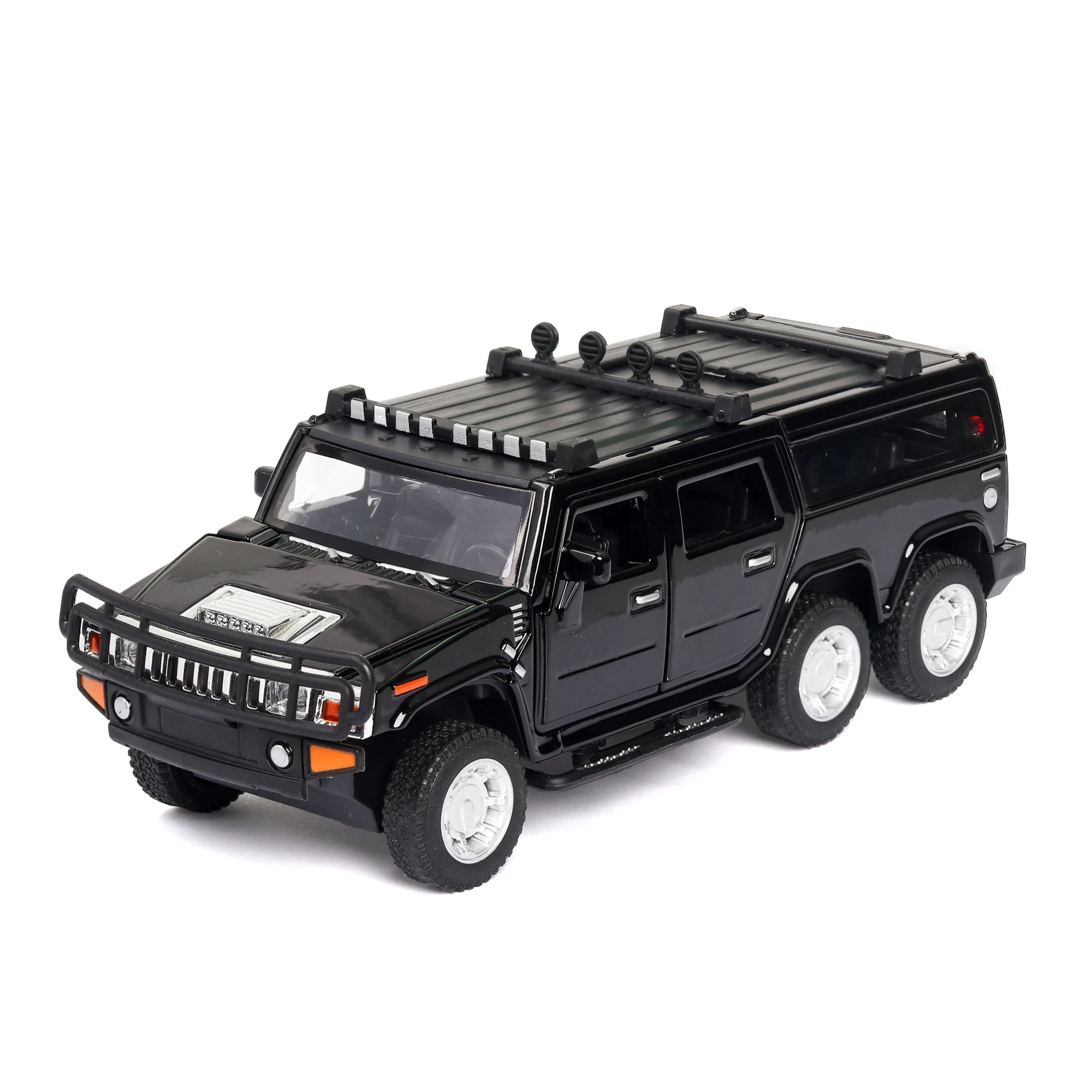 Модель автомобиля Hummer удлиненная с подсветкой и звуком 1:32 | Игрушки хобби