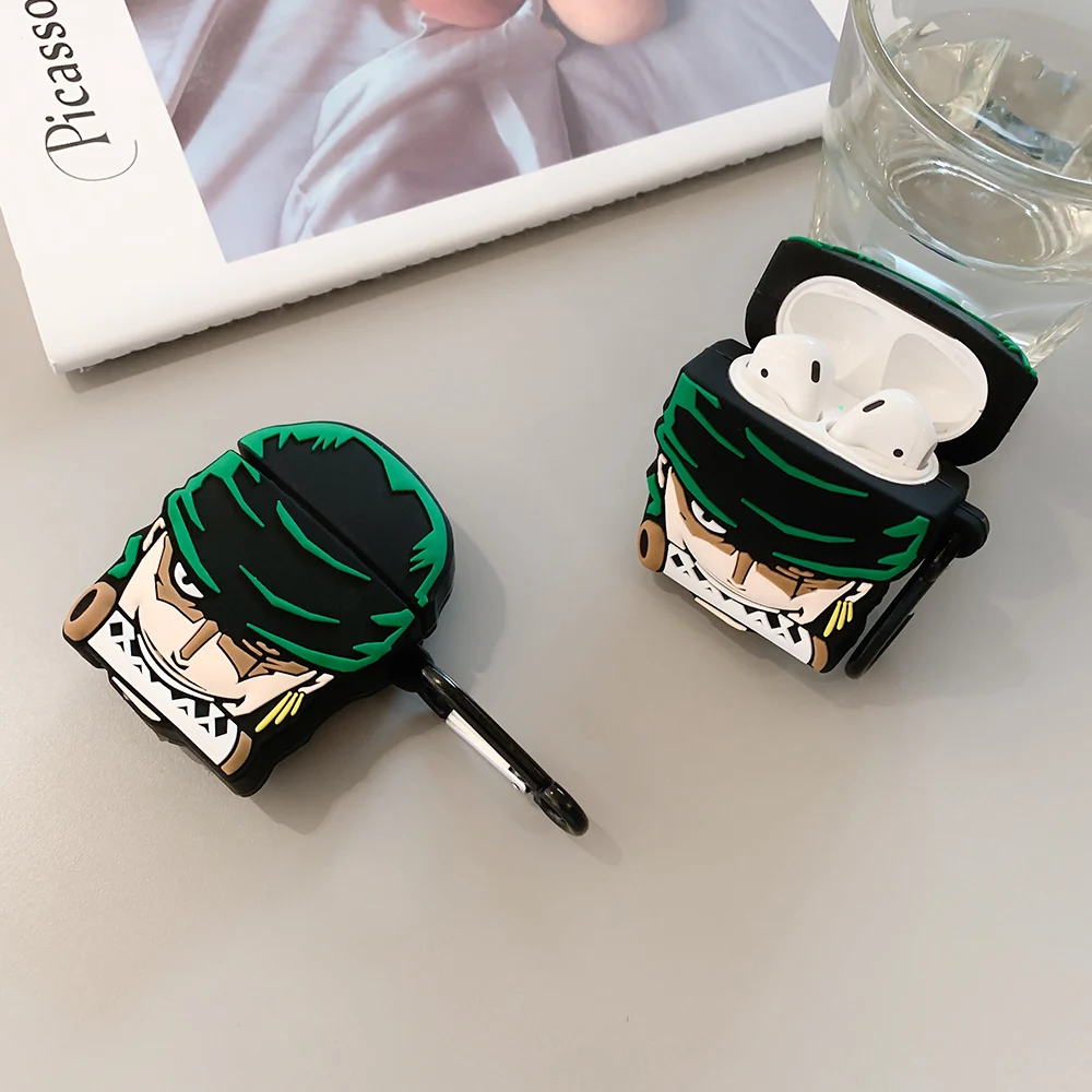 3D милый силиконовый дизайн для Зоро защитный чехол Airpods 1/2 Bluetooth наушников