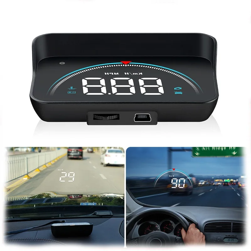 

Автомобильный проектор на лобовое стекло M8, OBD2 II EUOBD Предупреждение предупреждения о превышении скорости, автомобильная электронная сигнал...