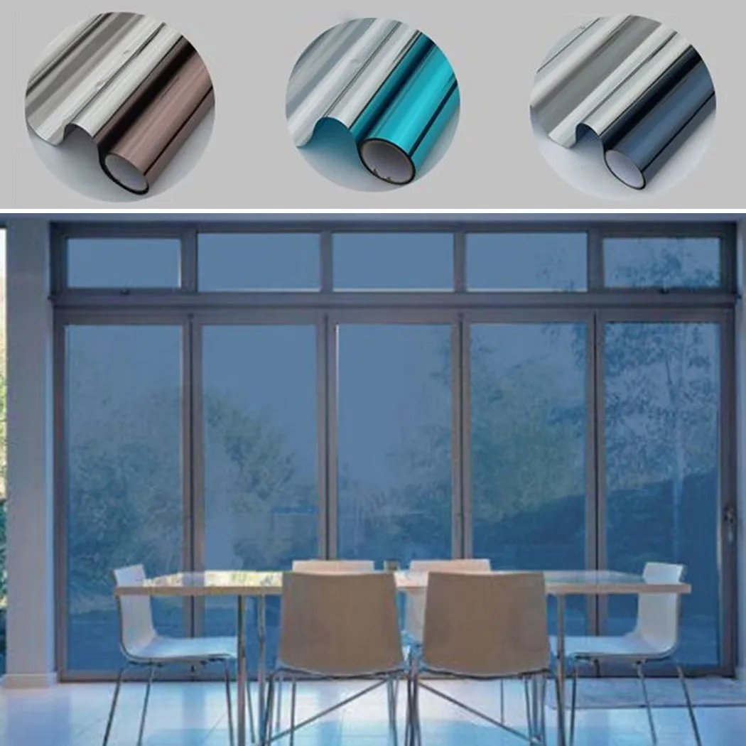 

One-way Explosion-proof Balcony Shading Home Sun Room Silver Window Sunscreen Glass Film Drop Shipping