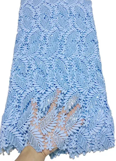 Пурпурный африканский гипюр кружевная ткань с блестками 2020 Высококачественная