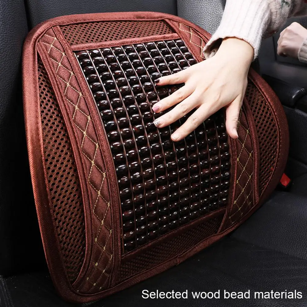 

Universal Car Summer Seat Covers Wooden Massaging Breathable Back Cushion For Car Office Home Cushion Interior Accessories Hot