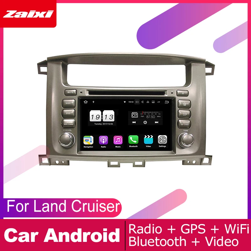 Автомобильные аксессуары для Toyota Land Cruiser 100 2002 2008 Android GPS навигация DVD