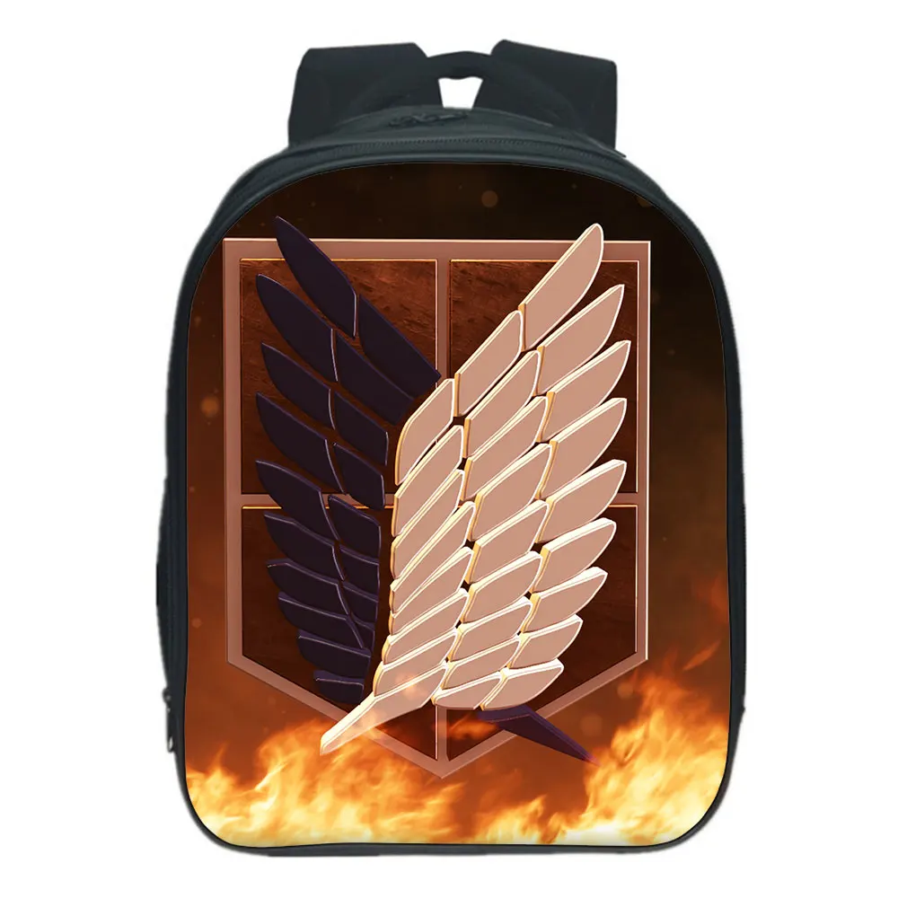 

New Anime Backpack Attack on Titan Cartoon Canvas School Bag Female Bagpack Plecak Kid Travel Outdoor Bags Kindergarten backpack