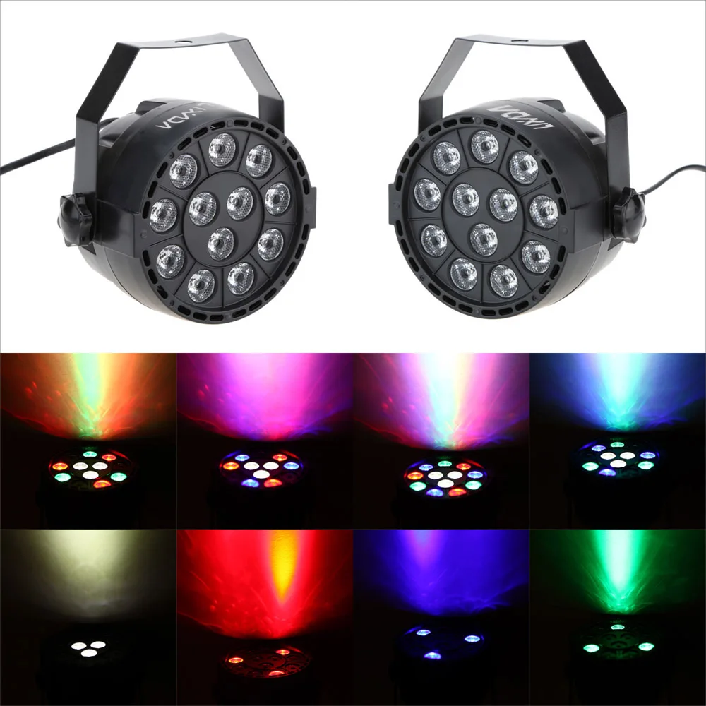 Lixada RGBW Диско светильник DMX 512 светодиодный высокое Мощность PAR Светильник