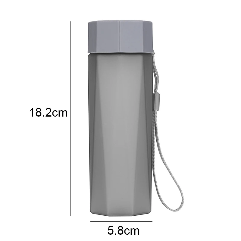 380 мл креативная многоугольная космическая чашка с крышкой пластиковая