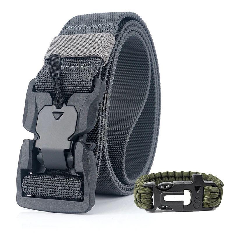 

Новый тактический ремень с магнитной пряжкой военный ремень высококачественные аксессуары из полиамида для спорта и охоты