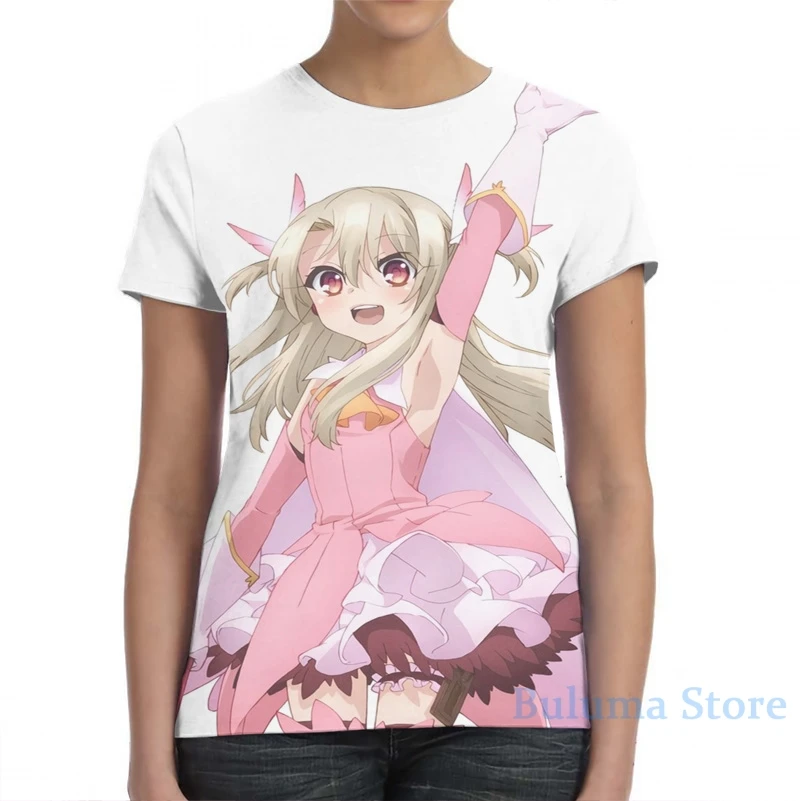 Illya Magic Girl Fate kaleid liner Prisma men T-Shirt women all over print girl t shirt boy tops tees Short Sleeve tshirts | Мужская