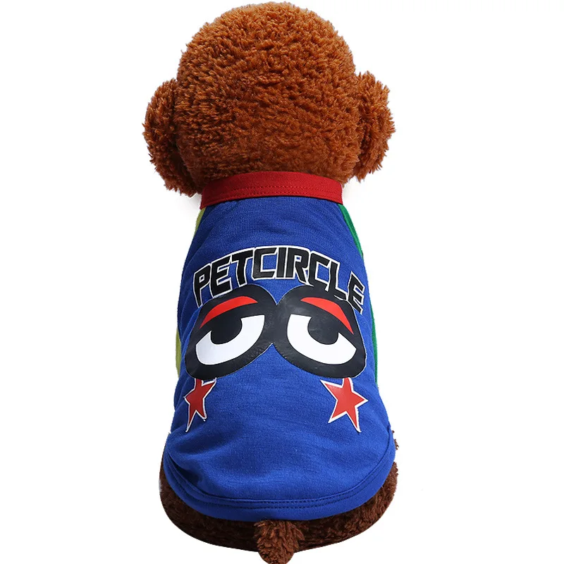 Новинка весна-лето 2018 стильная одежда для собак рубашка с круглым вырезом ног