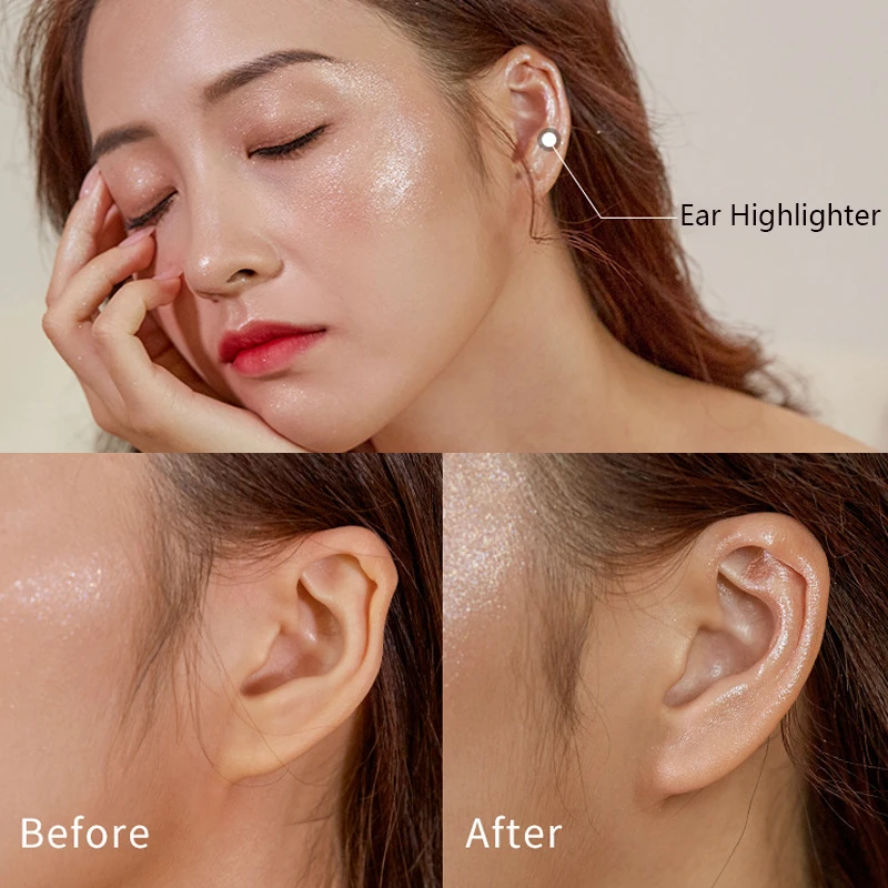 Жидкий хайлайтер Shimmer Glow Illuminator макияж Highlight Shine коричневый Осветляющий Желейный гель для лица крем с высокой зажигалкой