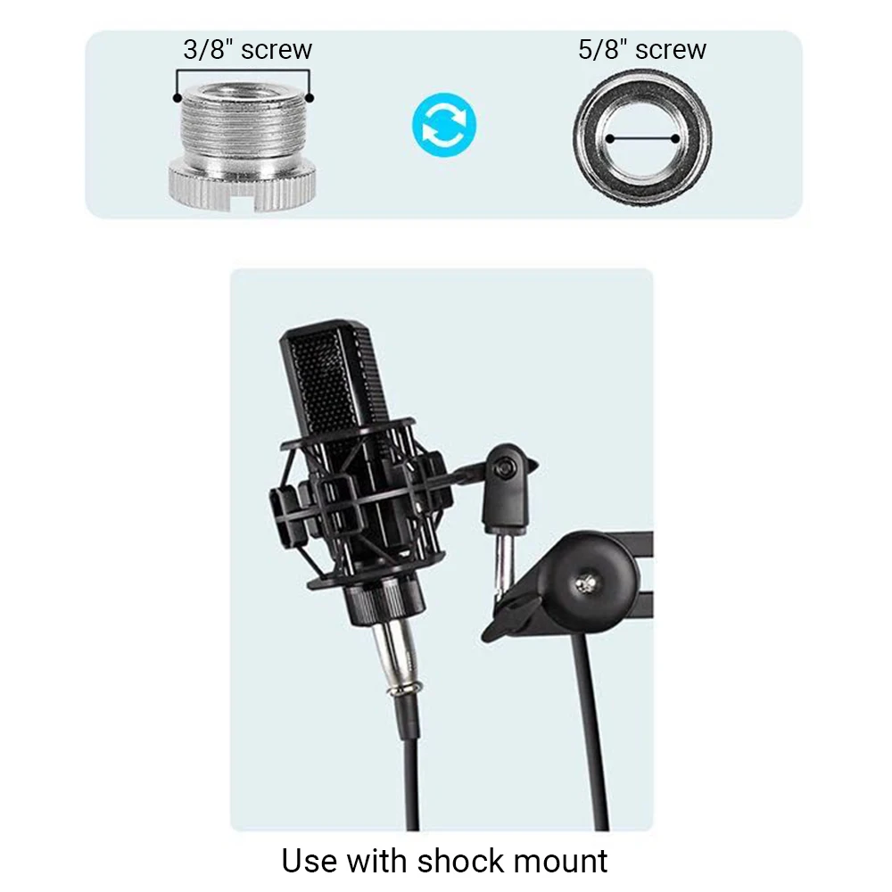 

Muslady Microphone Stand Set Heavy Duty Mic Suspension Scissor Boom Arm with Clamp Sticky Tape for Singing Live Stream
