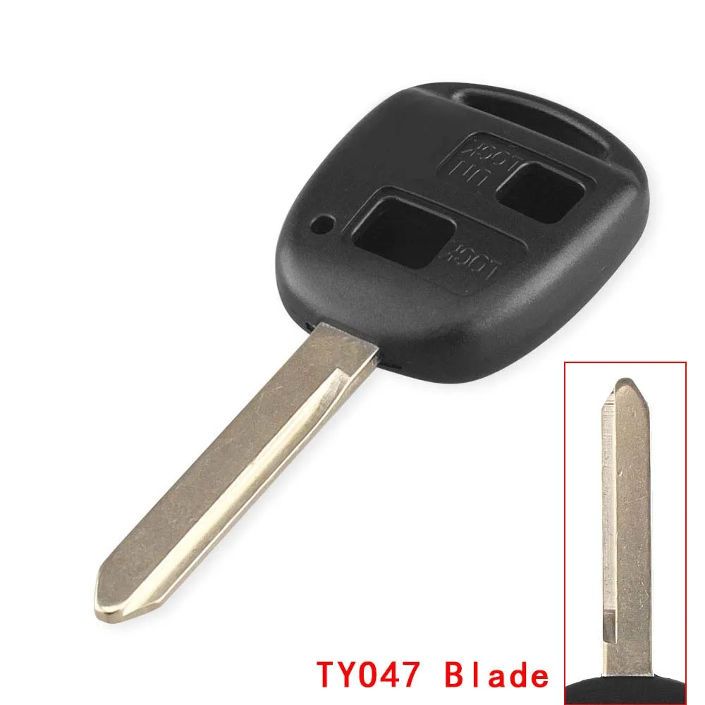 KEYYOU 2 кнопки дистанционного ключа FOB чехол для Land Cruiser Camry Corolla Tarago Prado Echo Avalon с