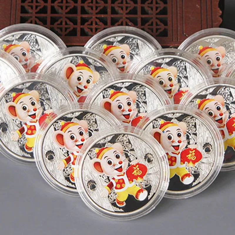 Памятная монета 2020 крыса год крысы доставляют деньги коллекционный Новогодний