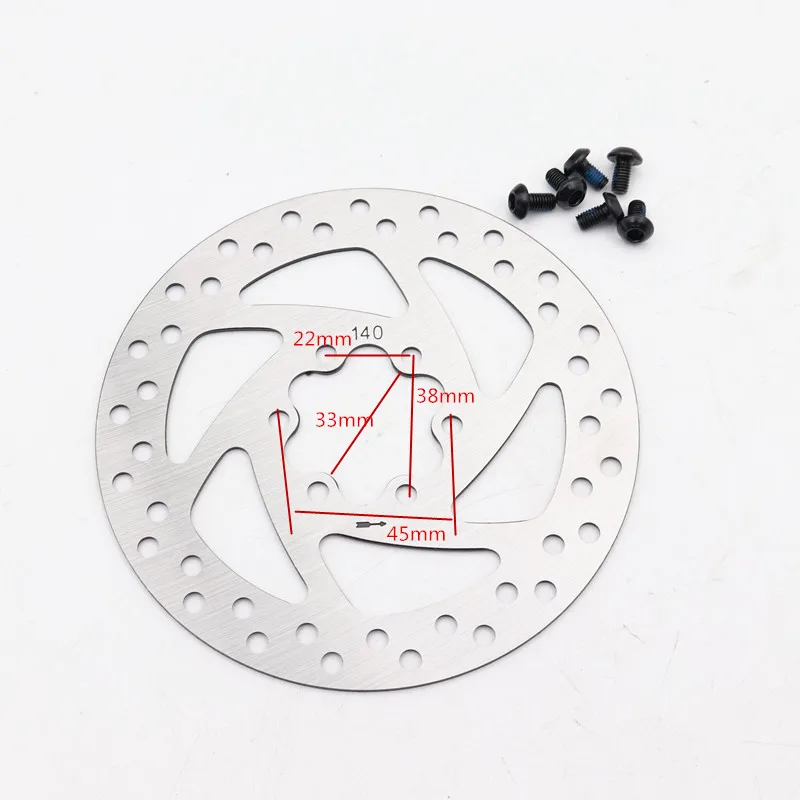 Дисковый тормоз с винтами для электроскутера 140/160 мм |