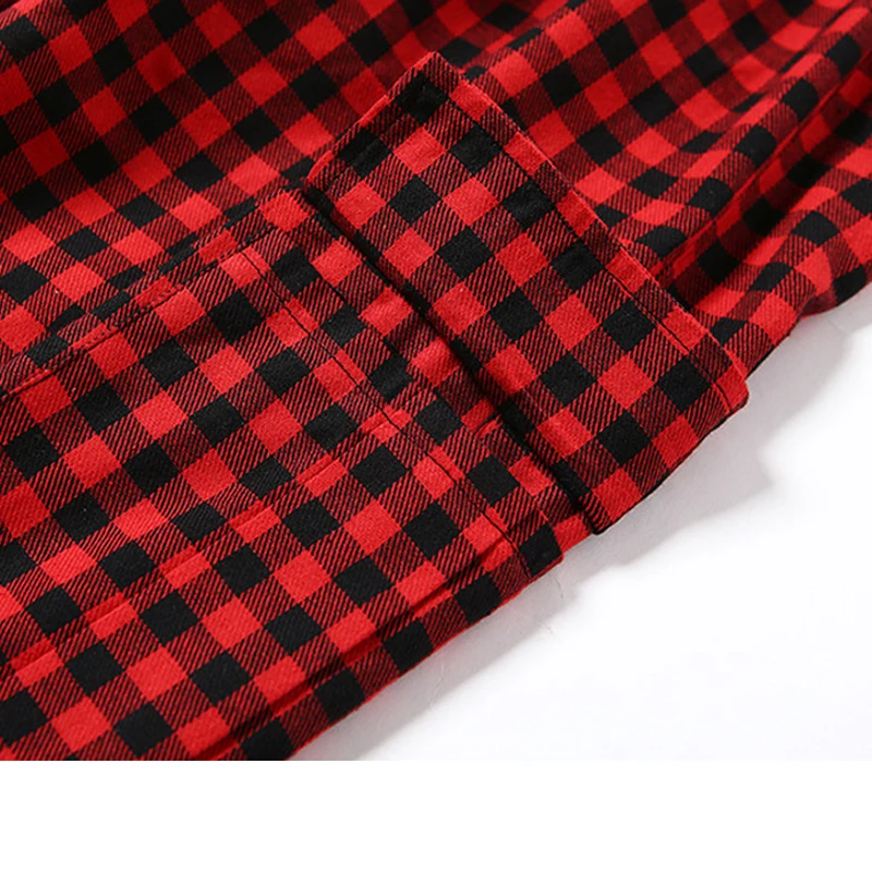 Lossky/женские брюки Сезон осень-зима В стиле панк клетку Уличная одежда с высокой