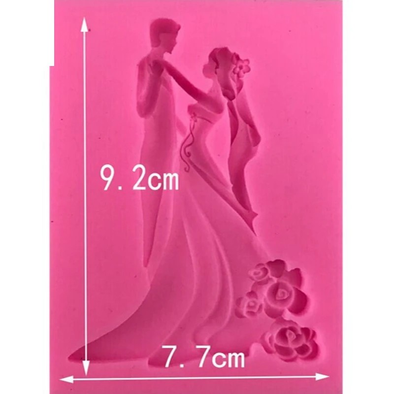 1 шт. силиконовая форма для свадьбы невесты жениха в форме торта печенья шоколада