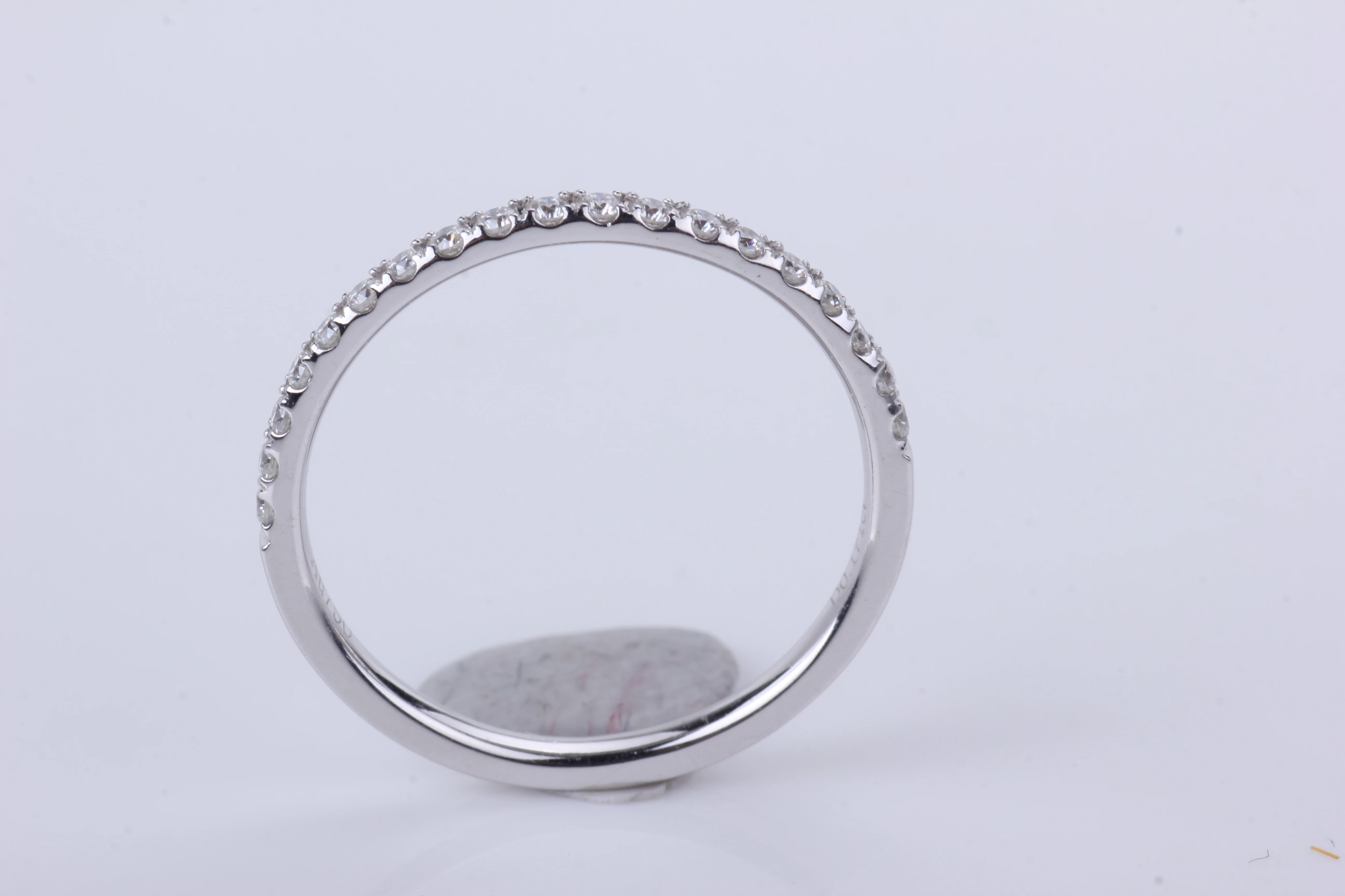 Starsgem тест прошел положительный 18K EF VVS обручальное кольцо красивое Moissanite подарок
