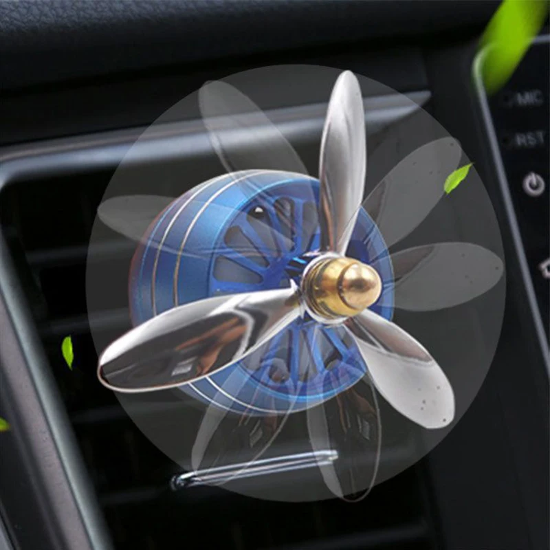 1pcs mini Car Air Freshener Smell LED Conditioning Vent Outlet Alloy Perfume Clip Fresh Aromatherapy Fragrance | Автомобили и