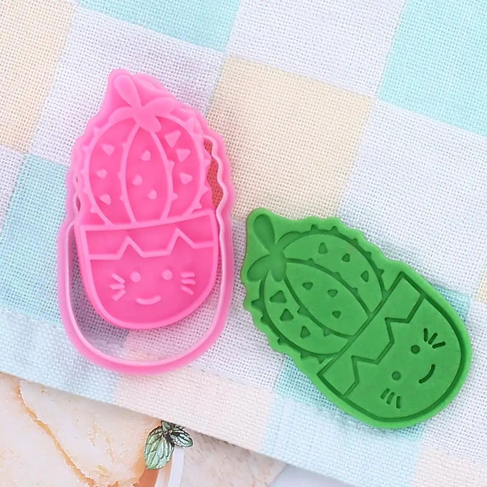 Кактус помадки Формочки печенья Горшечное растение украшения торта инструменты