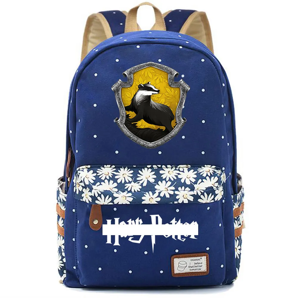 F0301 Горячая Волшебная школа Ravenclaw Орел детская школьная сумка для девочек Женская сумка рюкзак для подростков холщовый женский рюкзак - Цвет: F03-18