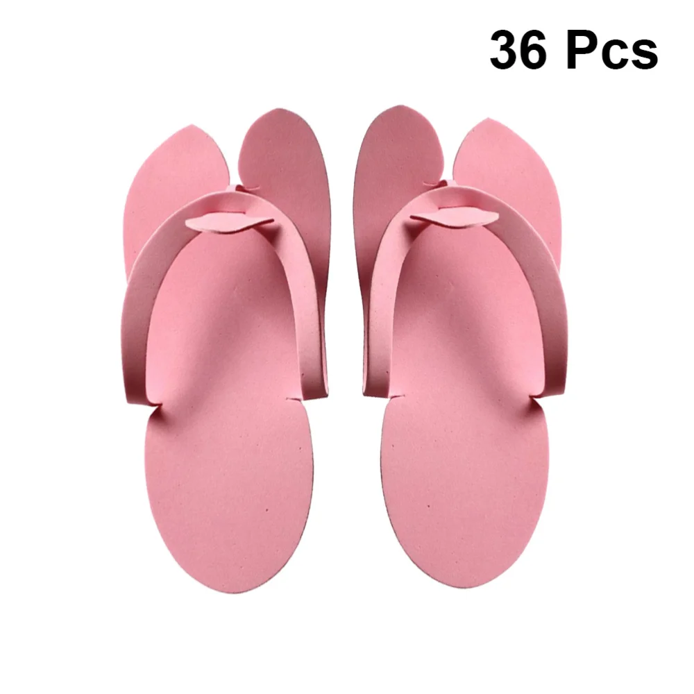 

36 Pairs EVA Disposable Slippers Pedicure Slippper for Salon Spa Pedicure