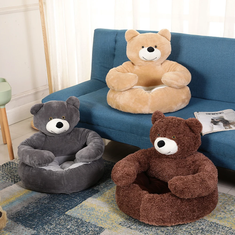 Кровать для домашнего питомца с медведем кровать собаки летняя Нескользящая