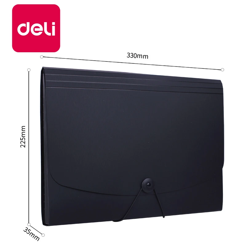

Deli 1PC A4 Organ Bags Expanding Wallet Durable Manage Files Folders Office Organizer Paper Pakages Document Filling Products