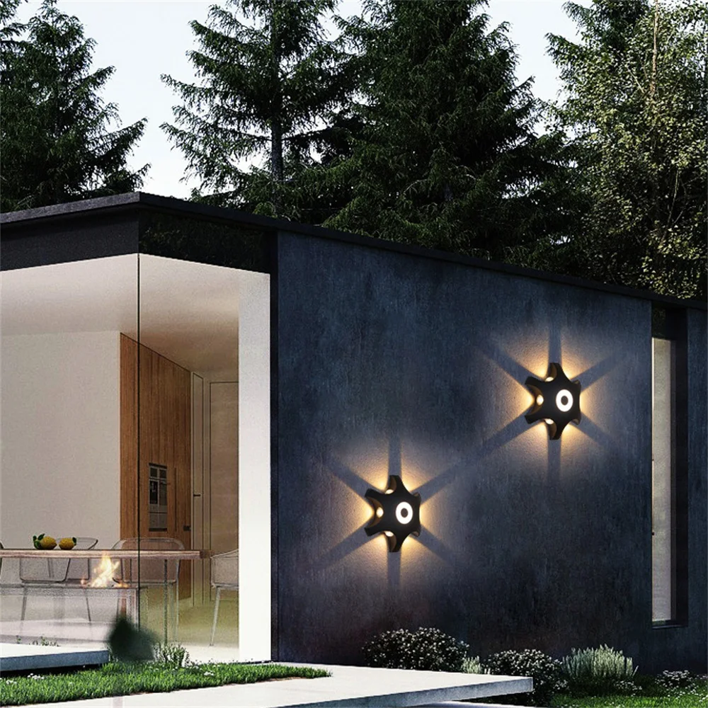 OUFULA современные настенные светильники светодиодные бра черный креативный