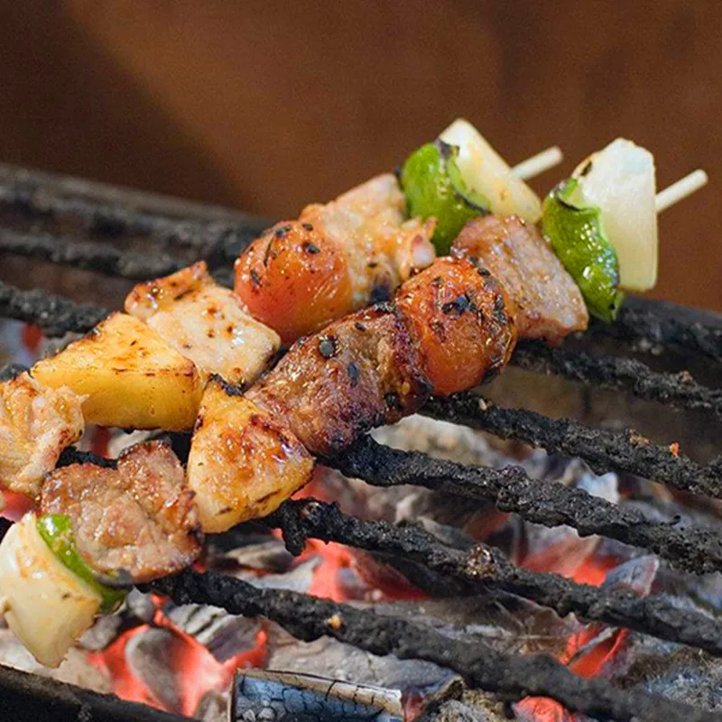80 шт./упак. барбекю палочки бамбуковые Еда Stick мясо Одноразовые Бамбуковые знак