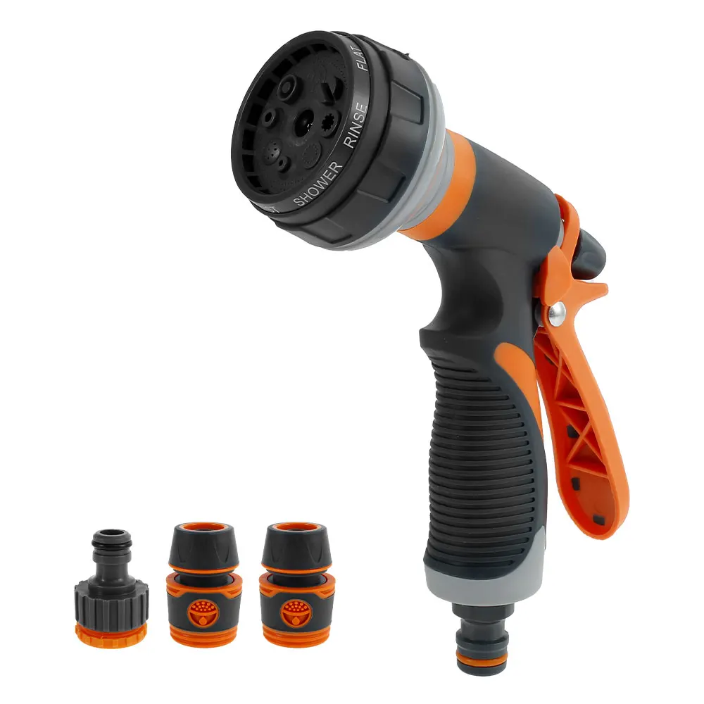 8 шаблон Сад водяной пистолет сопло шланга Регулируемый распылитель водяного