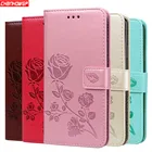 Кожаный чехол с 3D цветком для iPhone 11 Pro Max 2019, откидной Чехол-Кошелек для Apple iPhone XR XS Max X 6 6s 7 8 Plus, милый чехол