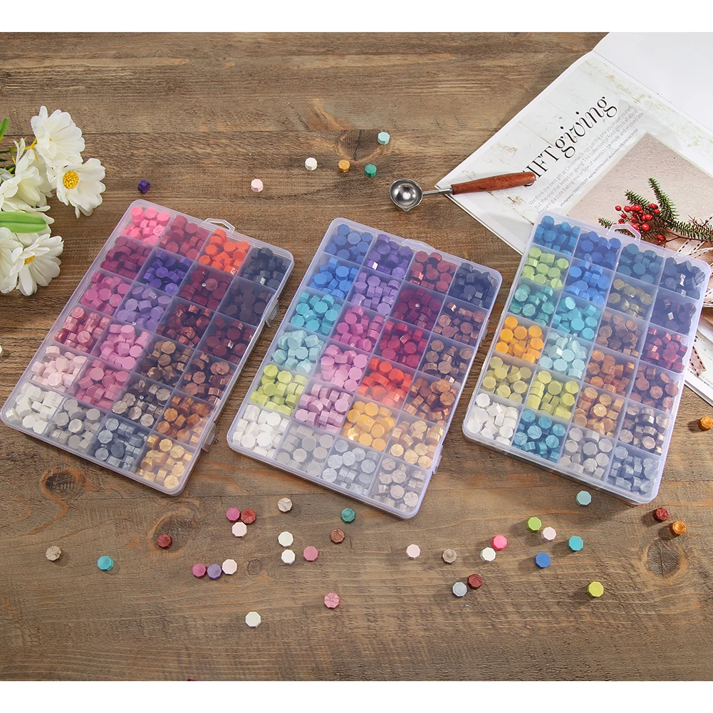 1 коробка винтажный восьмиугольный восковой планшет для запечатывания сделай