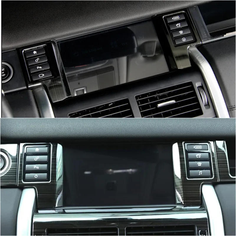 Черные многофункциональные кнопки наклейки украшения накладка 2 шт для Land Rover