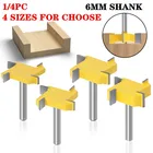 14 шт., Т-образная Концевая фреза, 6 мм