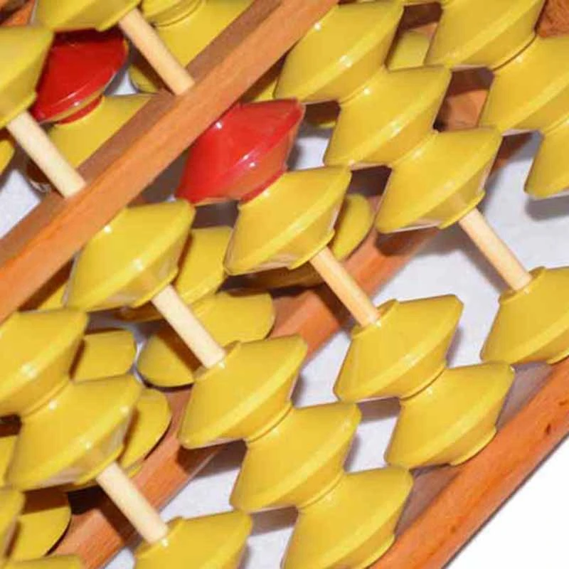 Высококачественная 7 Колонка деревянная вешалка большого размера NON-SLIP Abacus китайский соробан инструмент в математике образование для учеников