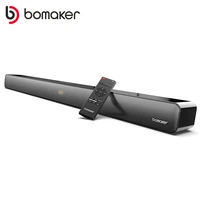 bomaker tv soundbar 100w bluetooth speaker wall mount home theater system support bluetooth 5 0 aux hdmi arc optical speaker