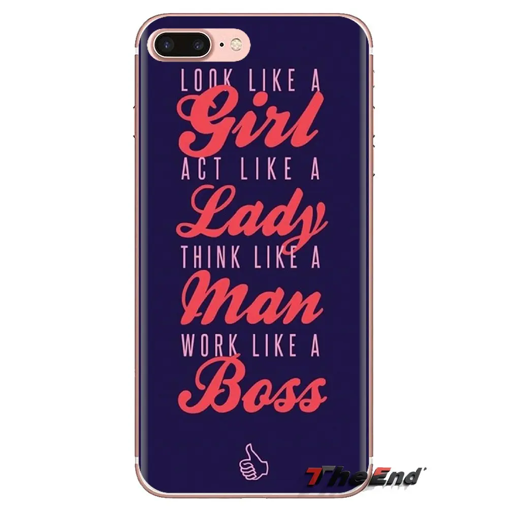 Действуют как леди думаю что Like Boss Цитата ТПУ чехол для LG G3 G4 мини G5 G6 G7 Q6 Q7 Q8 Q9 V10 V20