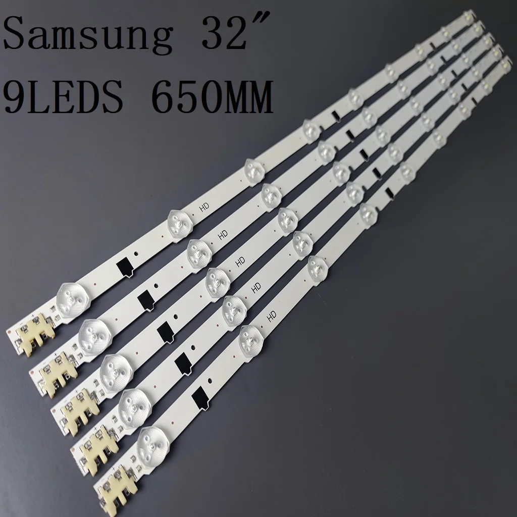 

TV LED Bars For Samsung UE32F4000AW UE32F5000AK UE32F5030AW UE32F5300AW UE32F5300AK LED Backlight Strip Kit 9 Lamp Lens 5 Bands