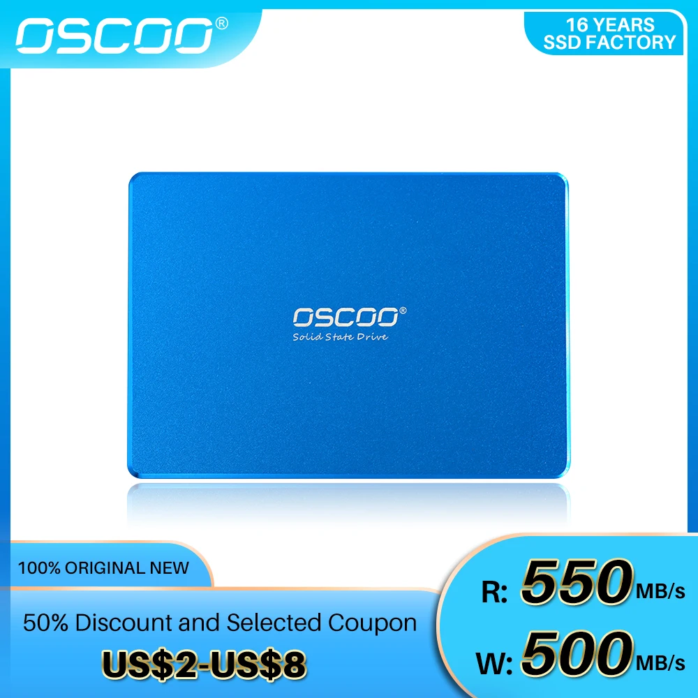 OSCOO 2 5 дюйма SATAIII SSD 1 ТБ твердотельный накопитель 128 ГБ 256 512 для планшета|Внутренние