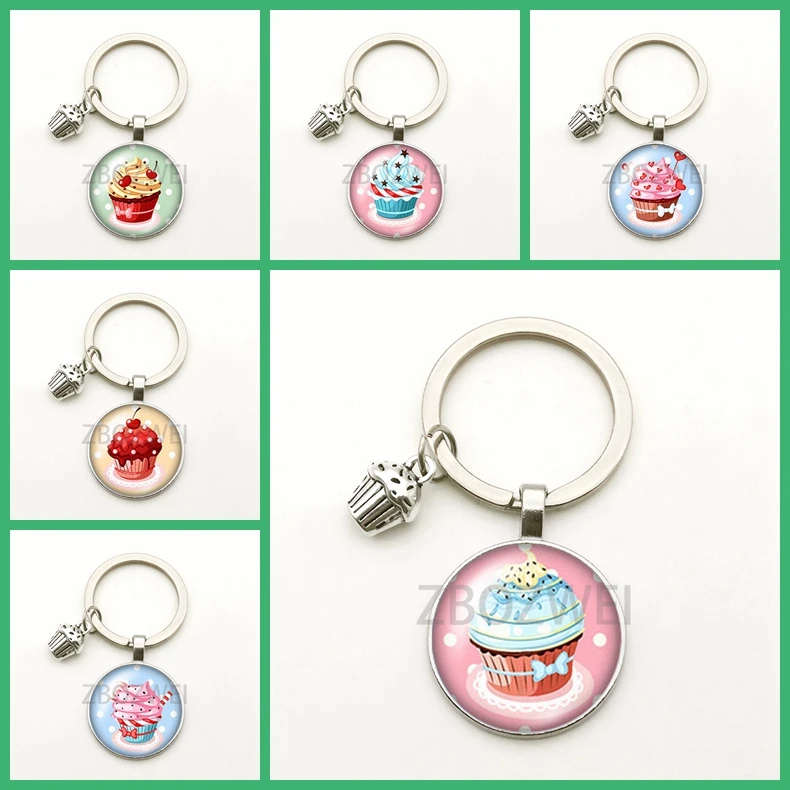 Креативная Маленькая подвеска для торта брелок в стиле ретро милая круглая