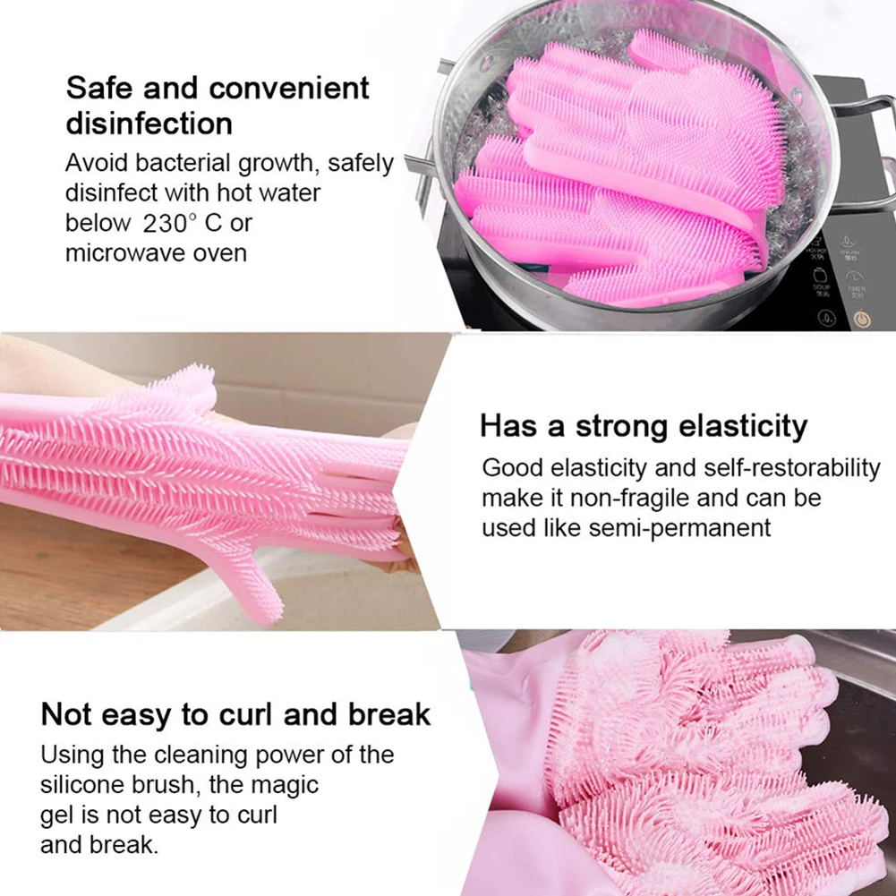 Кухонное блюдо для овощей стиральная силиконовые перчатки посудомоечный