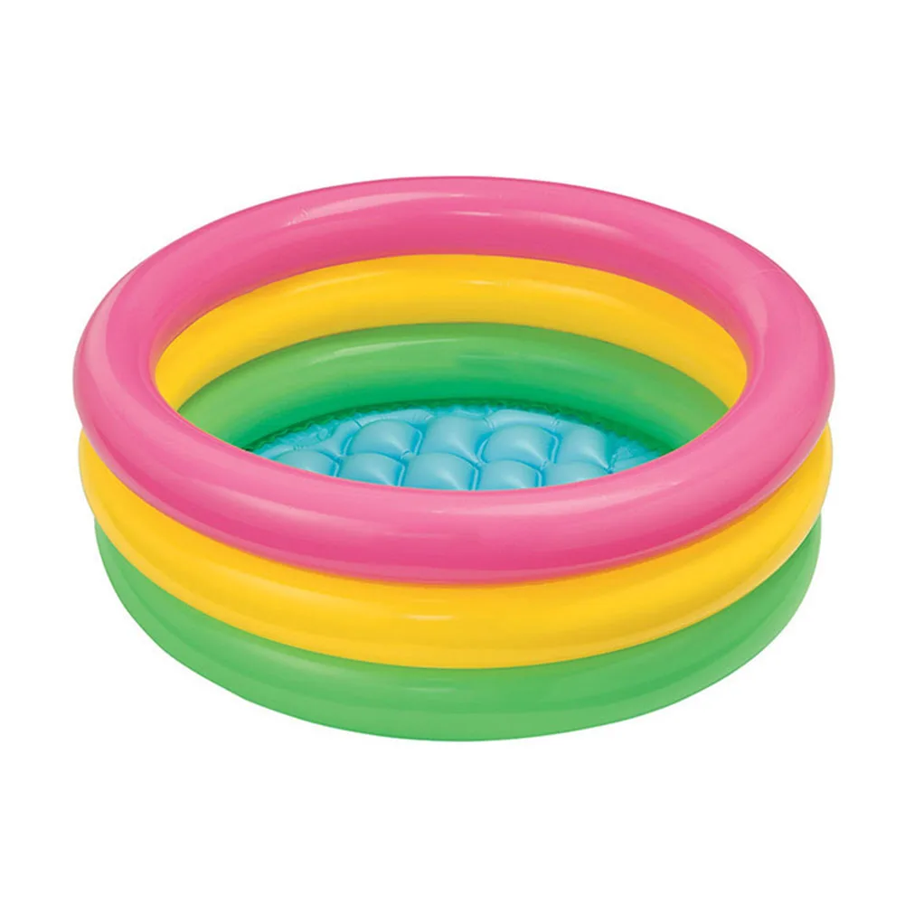 

Children 3 Color Inflatable Swimming Pool Ring Baby Bathtub Floating Circle Sea Swimming Ring Pool Party Toy For Swimming