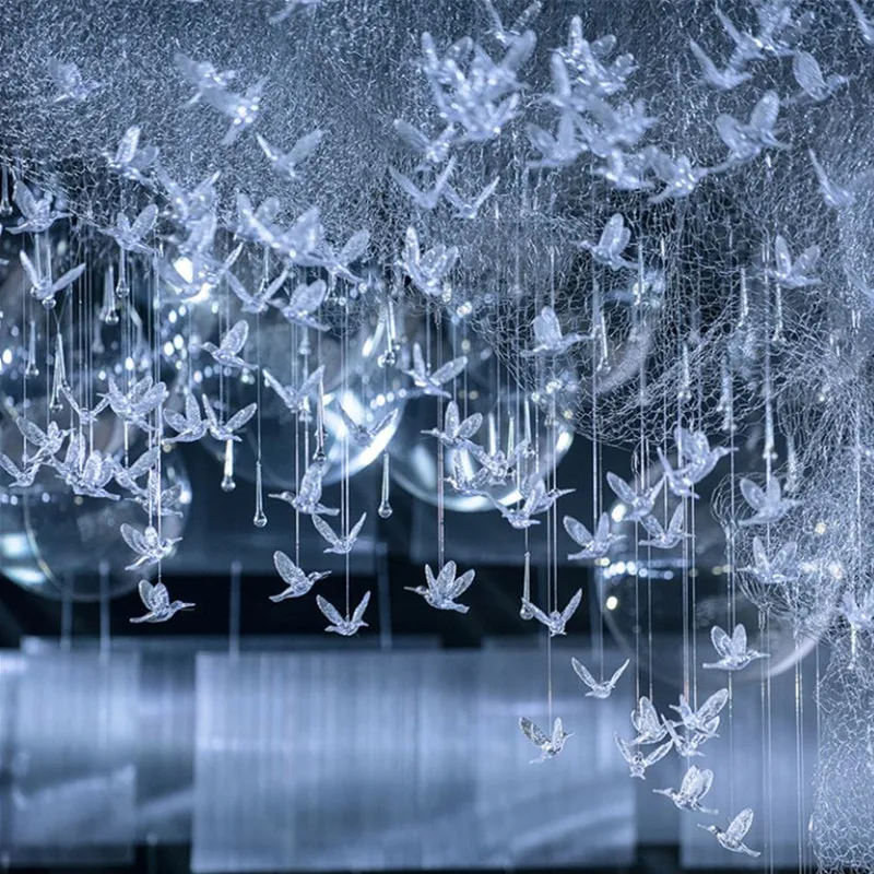 5 шт. акриловые хрустальные бусины подвесные свадебные украшения реквизит в виде