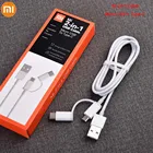 Кабель для быстрой зарядки Xiaomi Mi 2 в 1 Micro USB + USB Type-C кабель для передачи данных для Redmi Note 7 8 Pro Mi 5 6 8 9 SE CC9 Pro A2 A3 с коробкой
